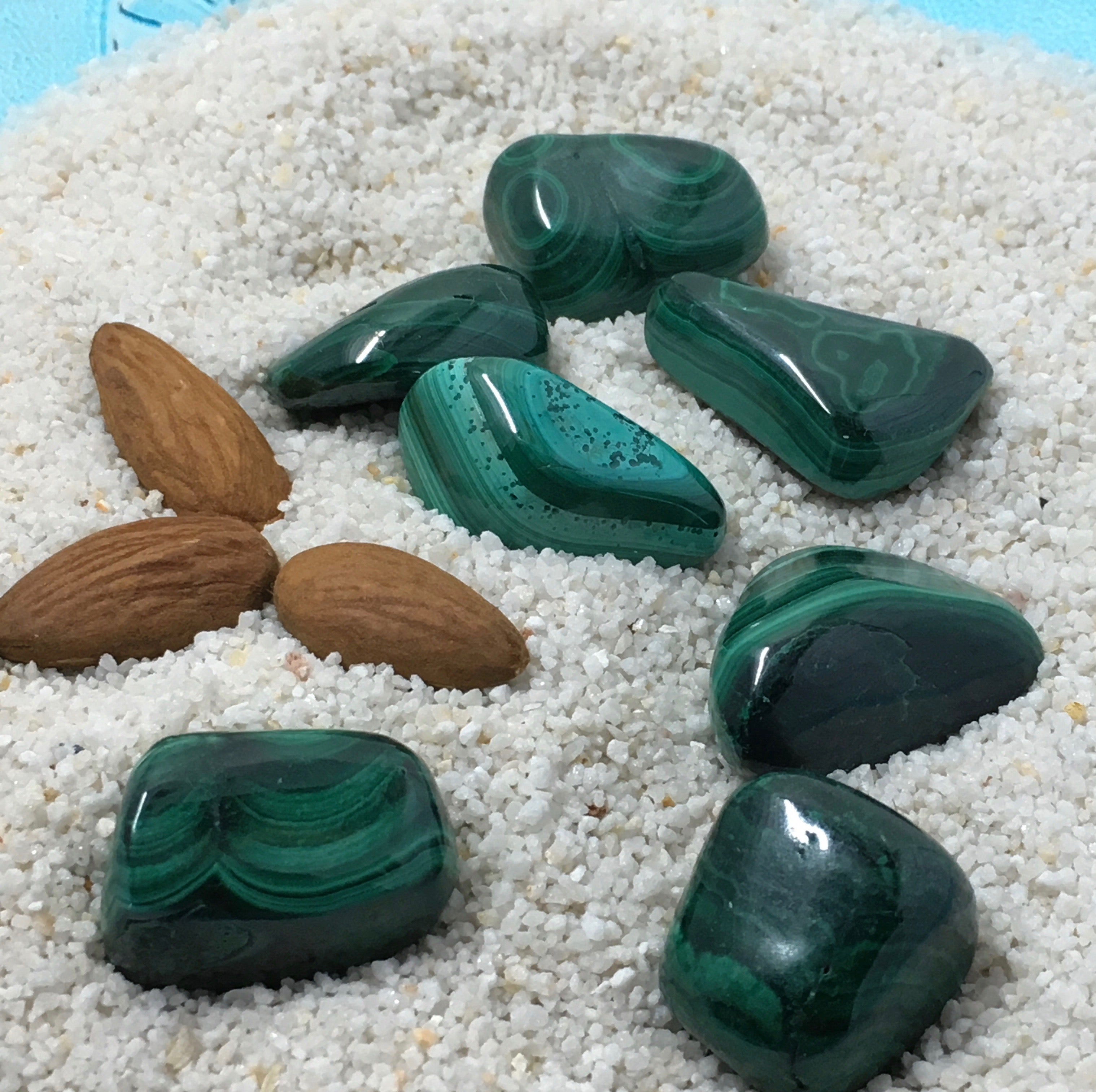 Malachite: Pebbles (33 pc/Bag xsmall)