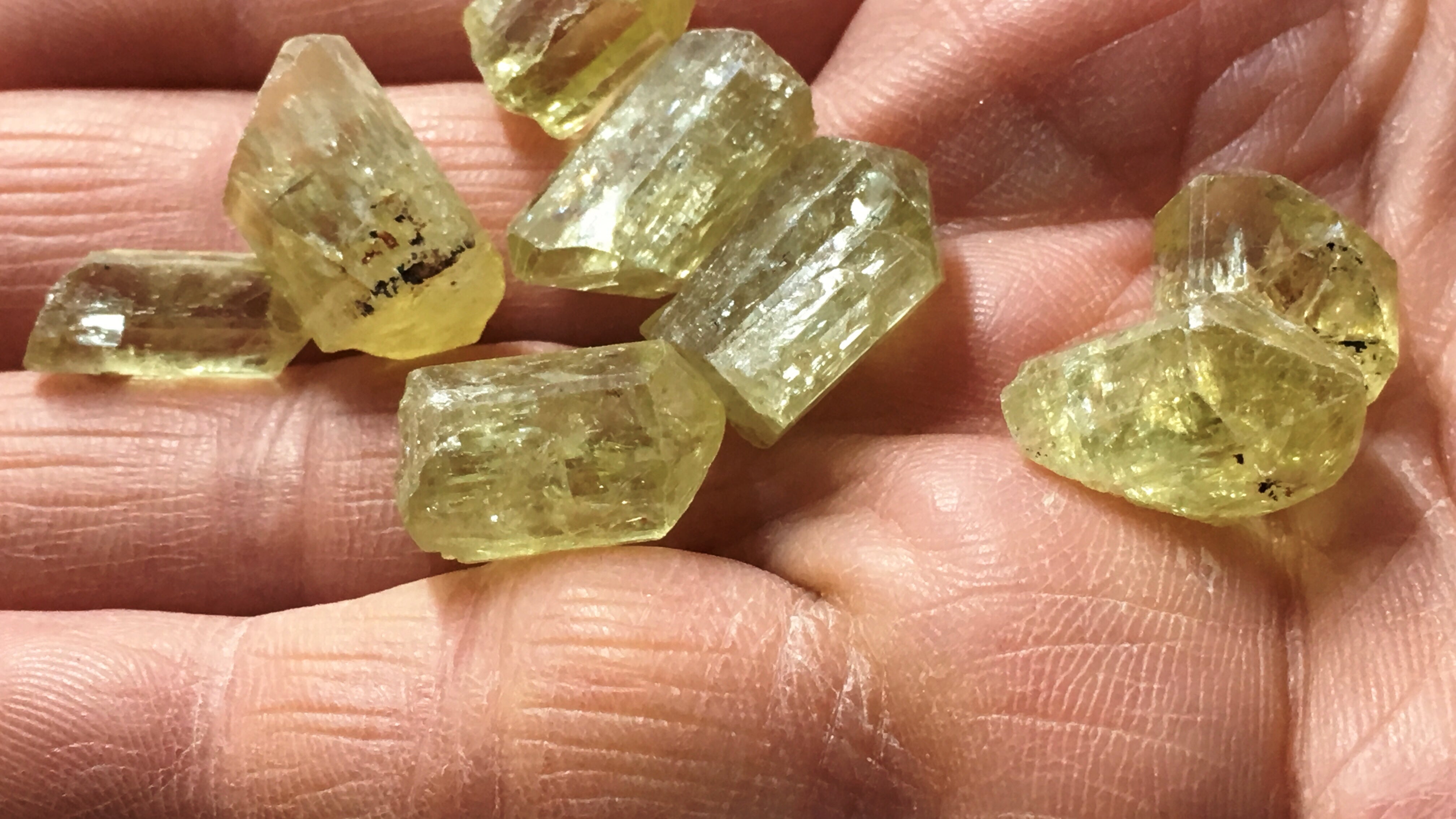 Apatite Yellow - Naturally Faceted & Terminated