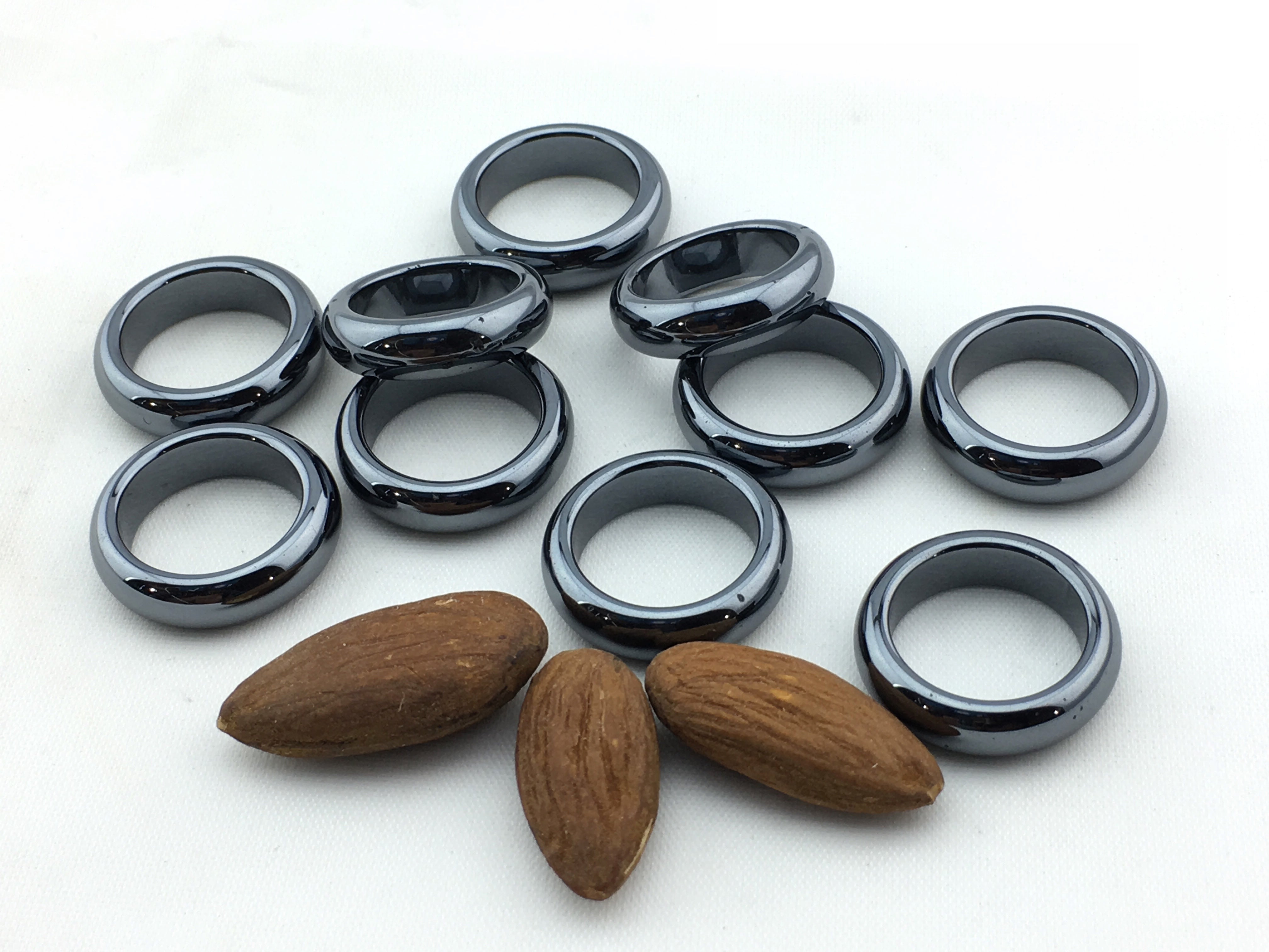 Hematite: Rings 3mm   (200pc/bag)